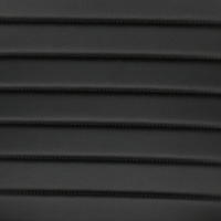Ribbed Black Bonded Leather