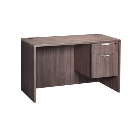 Computer Desk with a Single 3/4 Pedestal